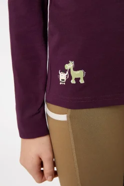 Horze Monster langermet skjorte til barn