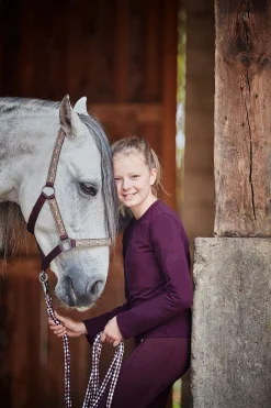 Horze Monster langermet skjorte til barn