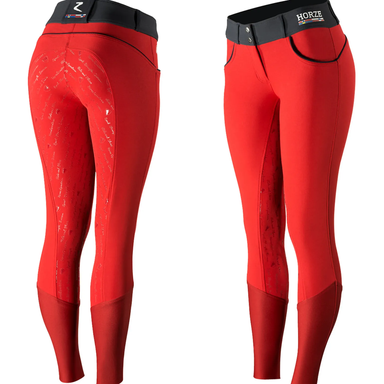 Horze Nordic Performance helforsterket ridebukse med silikon, dame