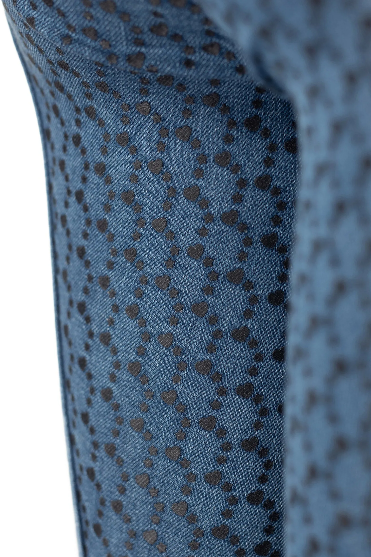 Horze Poppy denim-ridebukser, helforsterket med silikon
