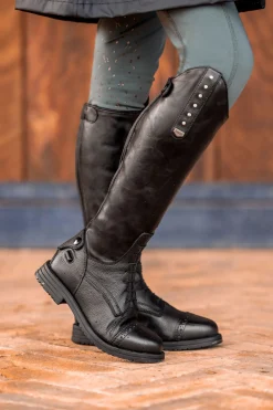 Horze Portland ridestøvler med krystaller til barn