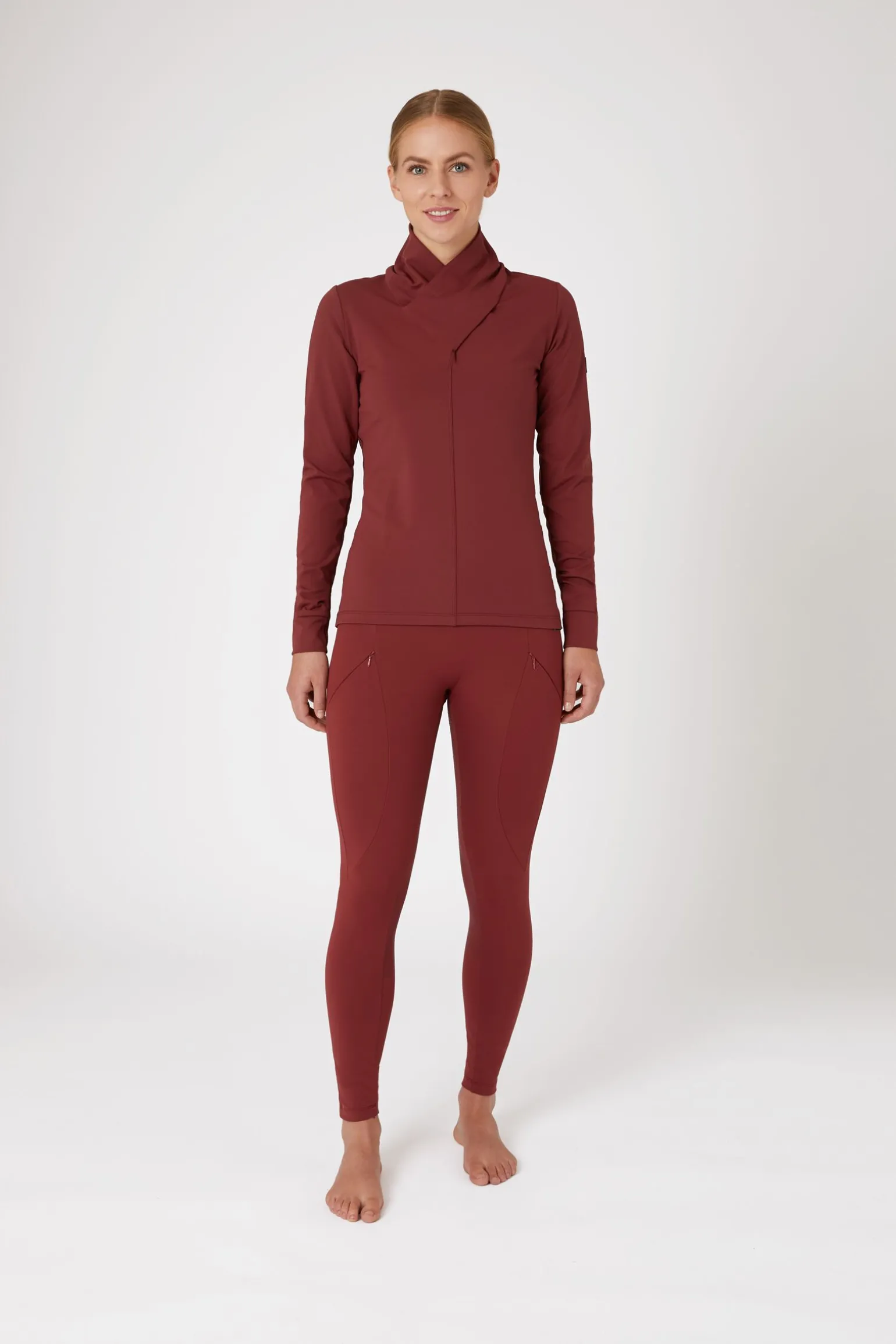 Horze Raquel treningsskjorte med høy hals, dame