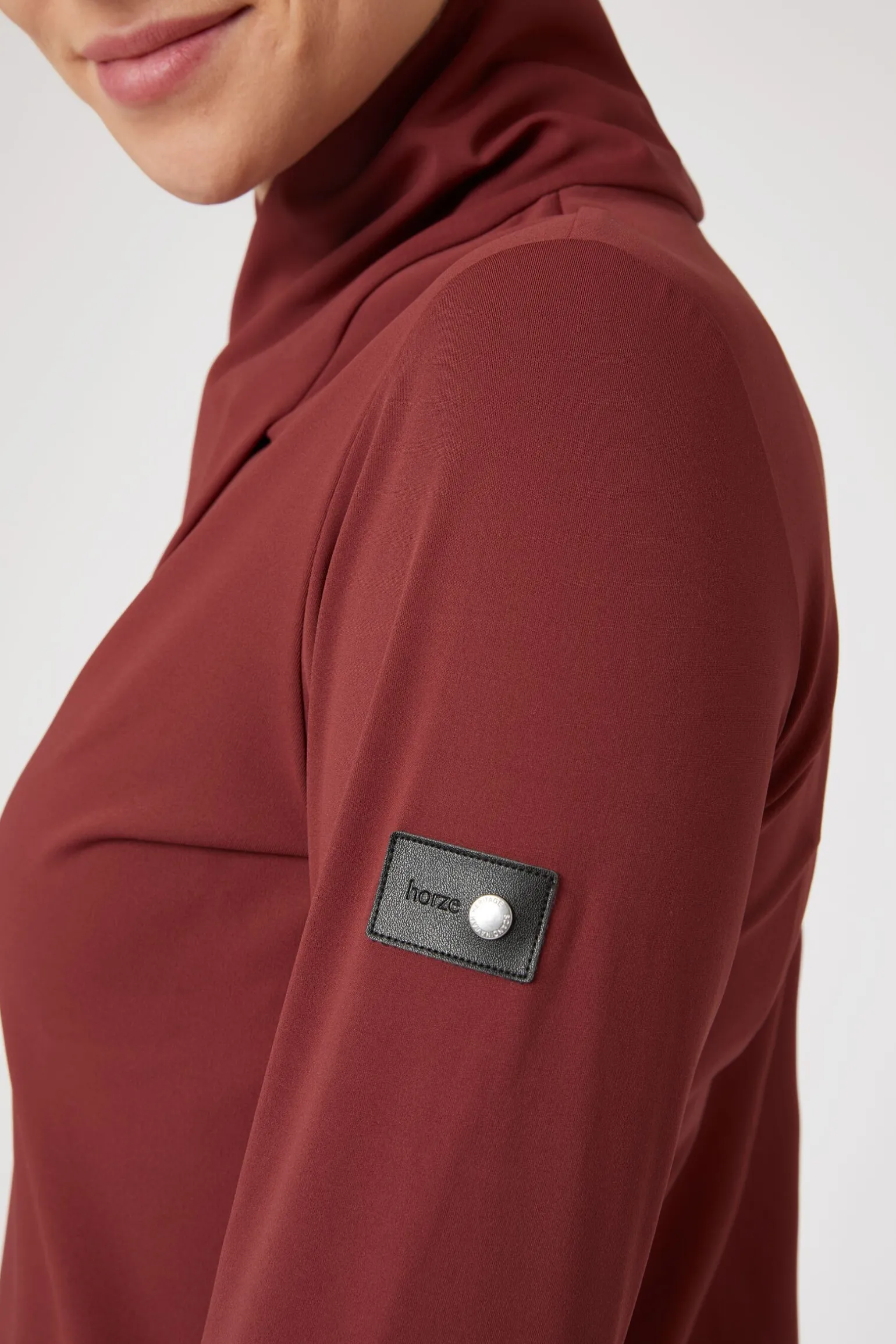 Horze Raquel treningsskjorte med høy hals, dame