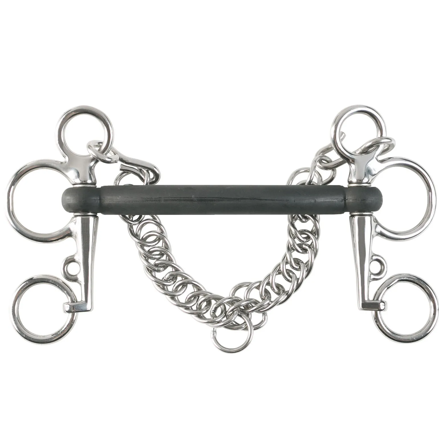 Horze rett pelham med gummi