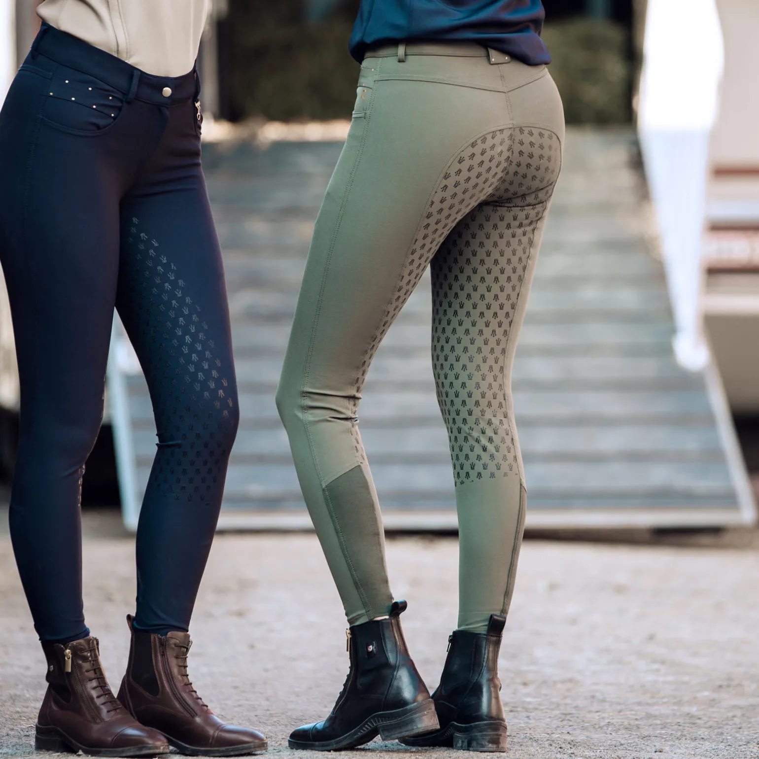 Horze Sienna helforsterket ridebukse med silikon, dame