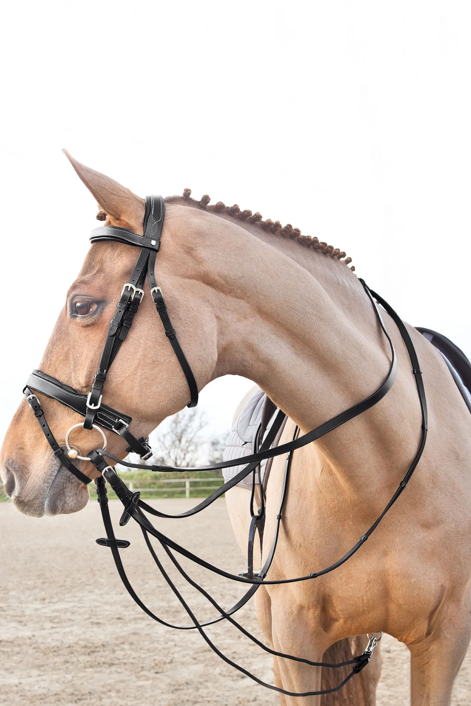 Horze Sparta glidetøyler i nylon/lær