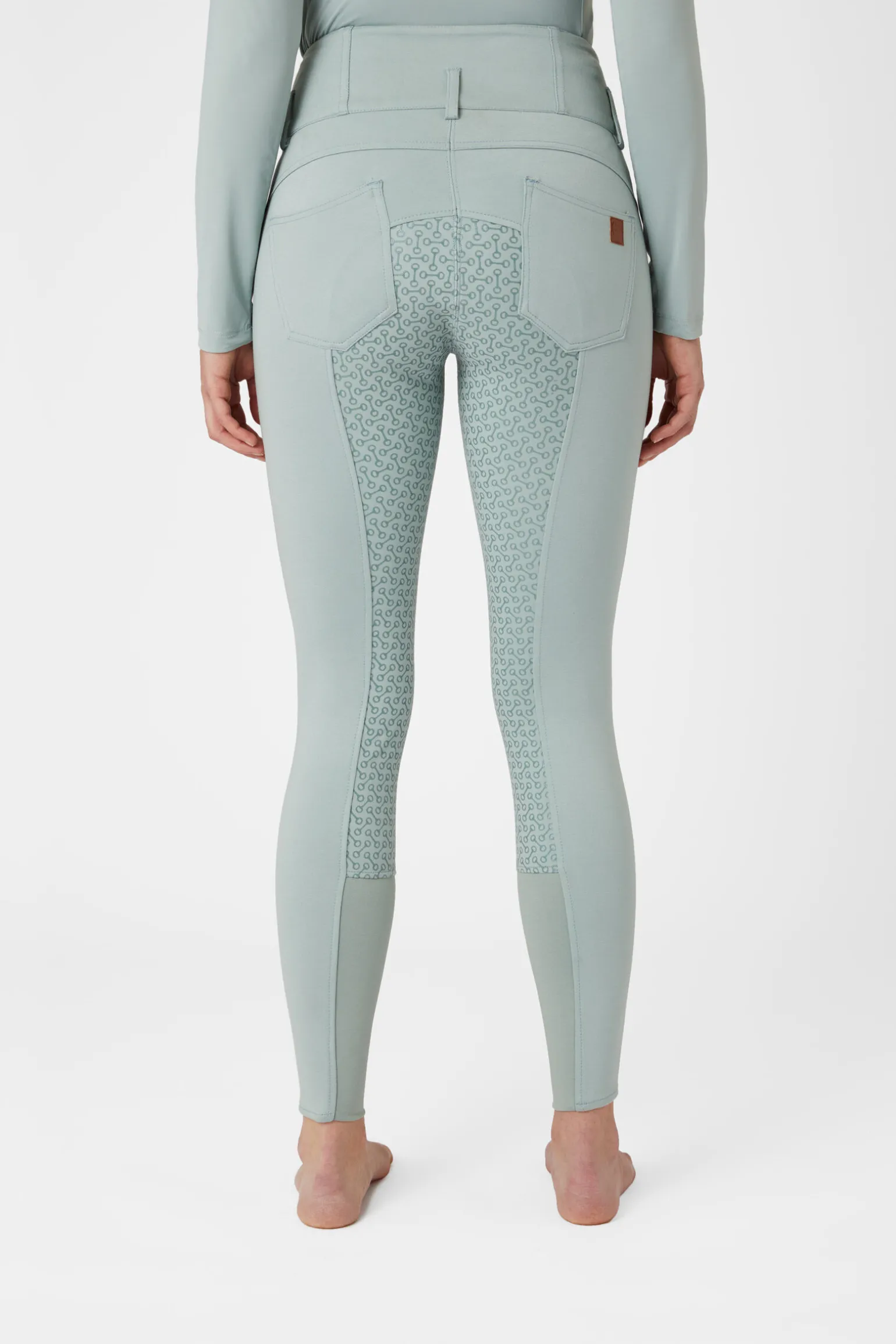 Horze Tara helforsterkede ridebukser med høyt liv og silikon, dame