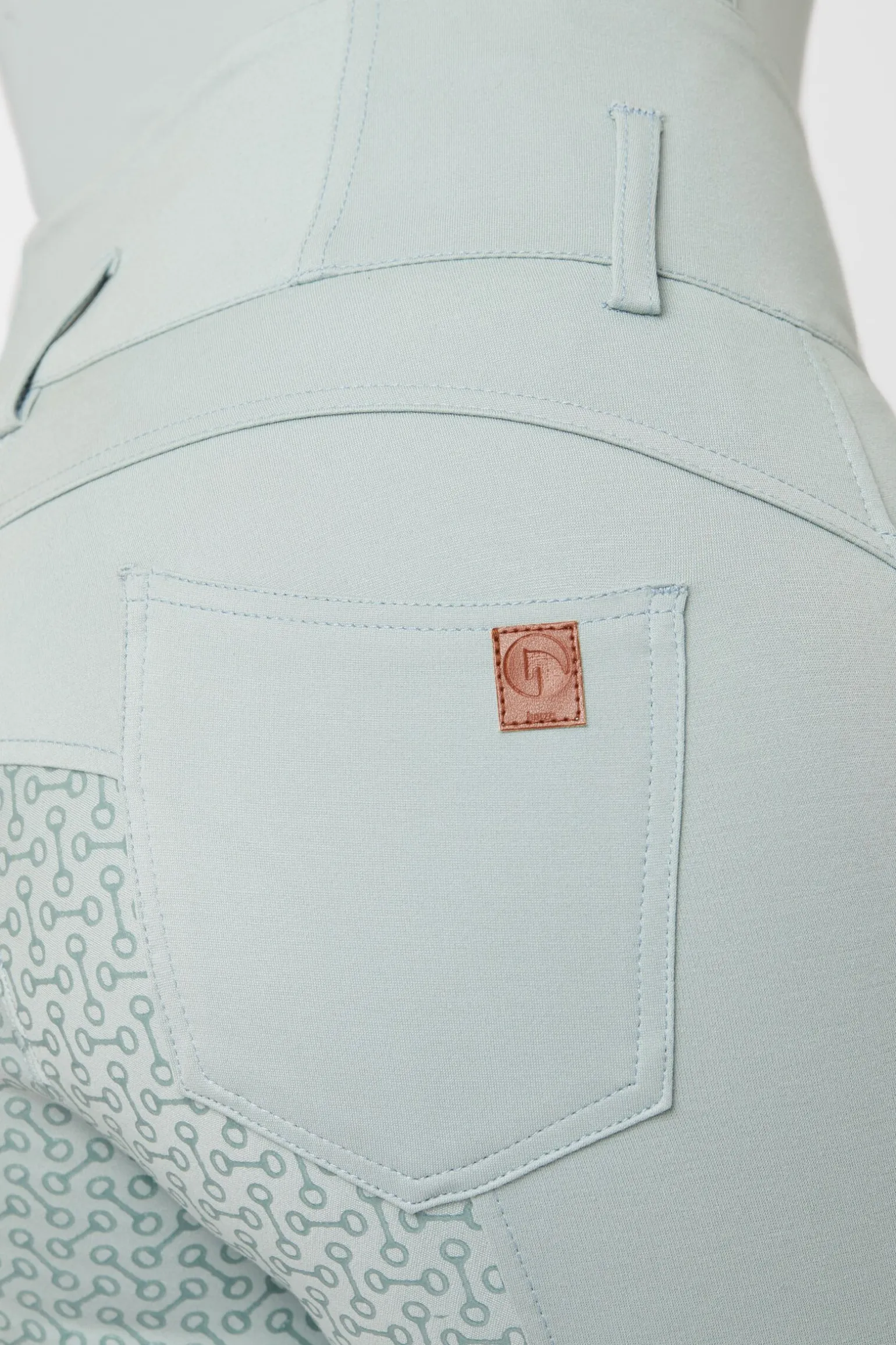 Horze Tara helforsterkede ridebukser med høyt liv og silikon, dame