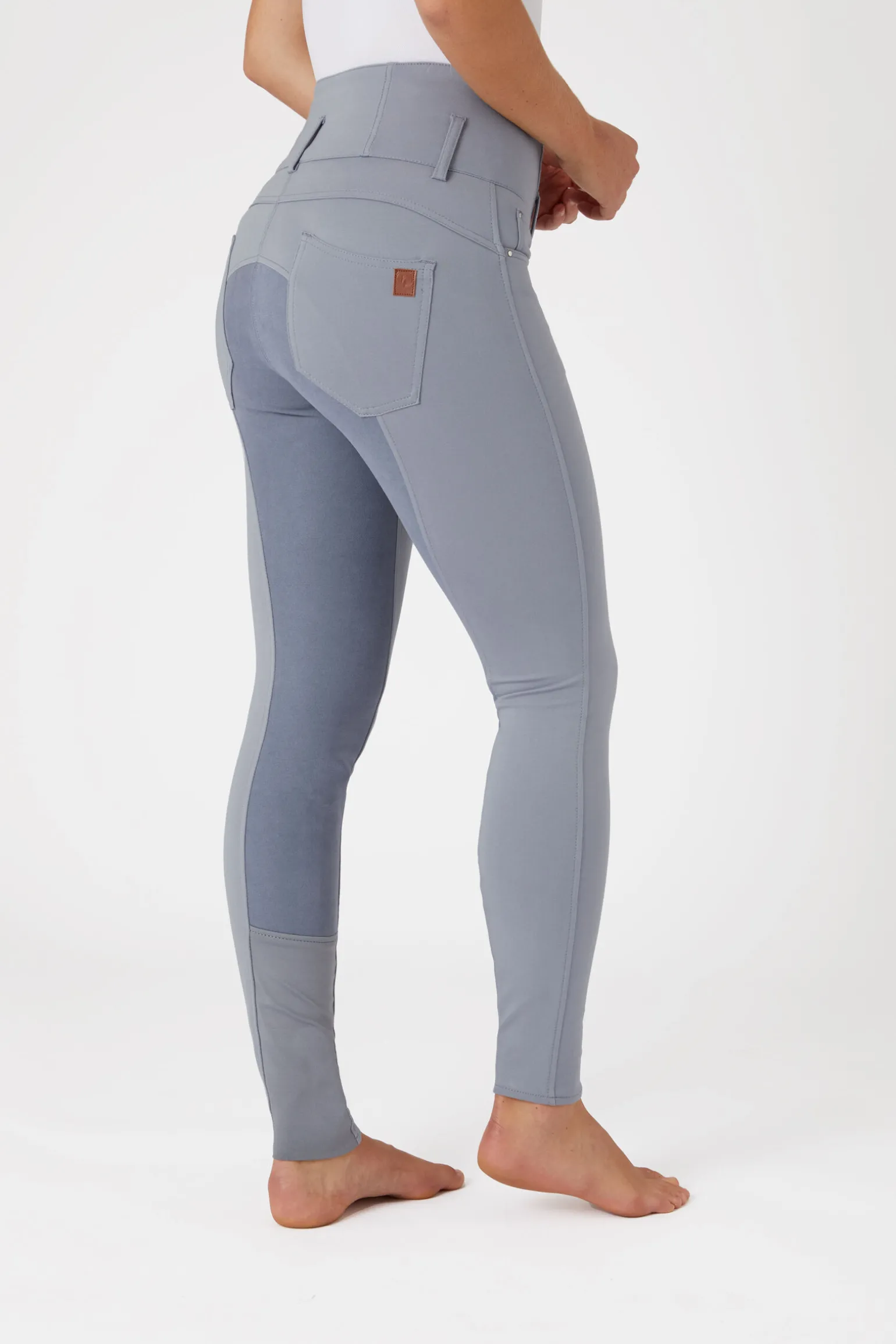 Horze Tara ridebukser med høyt liv, helforsterket med lær, dame
