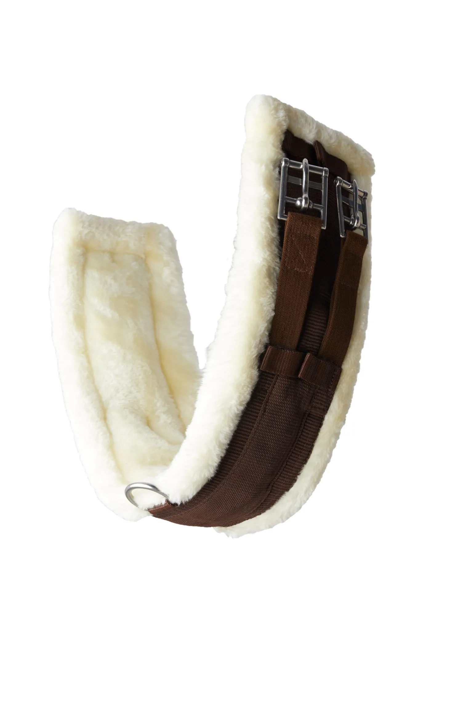 Horze Tartu dressurgjord i neopren med fast fuskepels