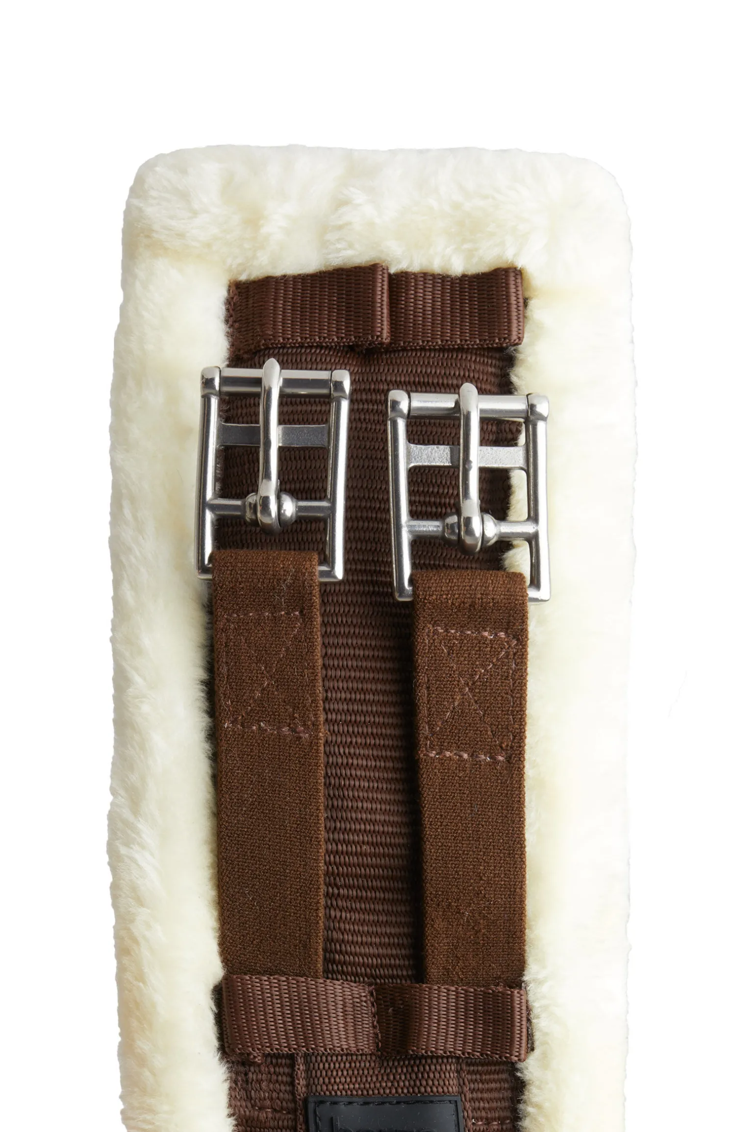 Horze Tartu dressurgjord i neopren med fast fuskepels