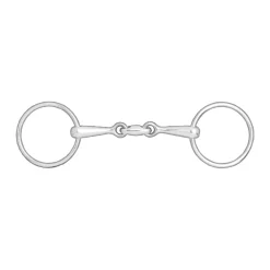 Horze tredelt trinsebitt med løse ringer, 14mm