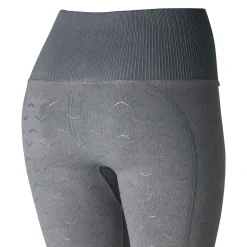 Horze Vanessa tights i denimutseende, sømløs, helforsterket med silikon, dame