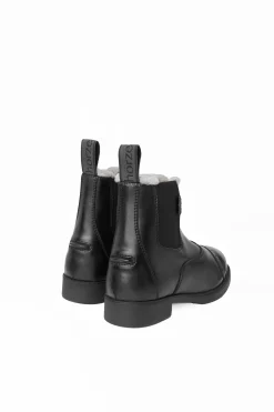 Horze Wexford jodhpur-vintersko med fuskepels og frontglidelås til barn