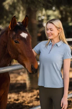 Horze Willow funksjonell poloskjorte til dame