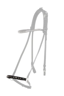 Kavalkade Glansandi Dropped Noseband Piece for Kjartan Icelandic Bridle