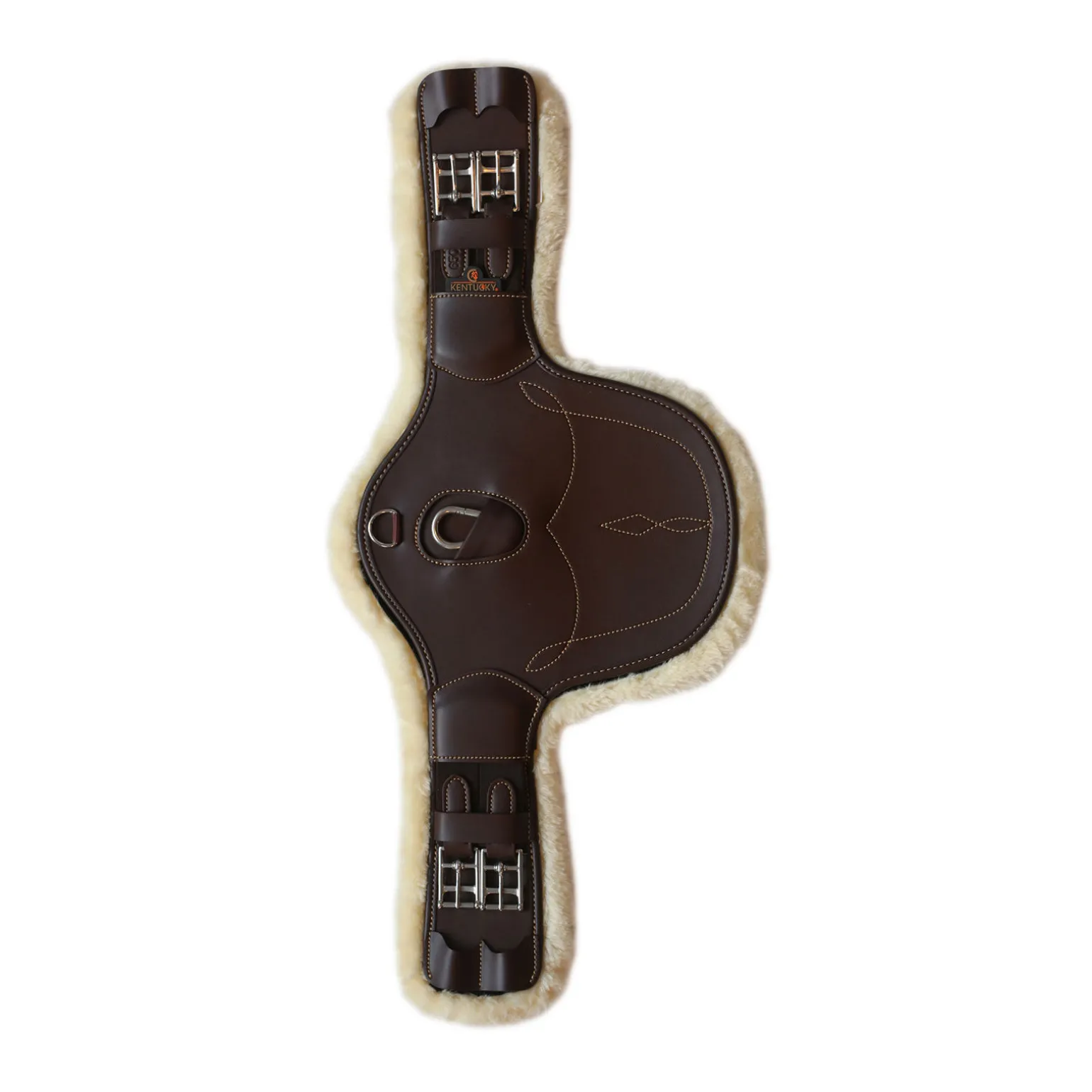 Kentucky Horsewear kort saueskinnsgjord med mageplate