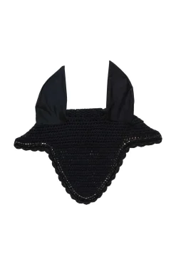 Kentucky Horsewear lang ørehette med steiner og perler, lydtett