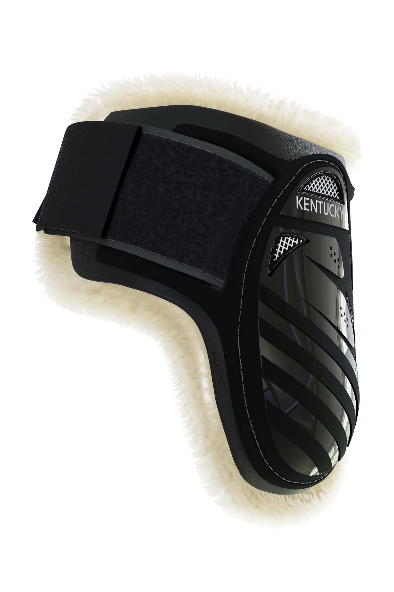 Kentucky Horsewear Vegan bakbeinsbelegg til unghest med saueskinn