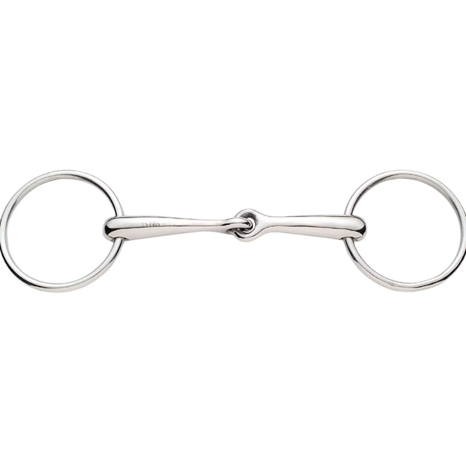 Korsteel Stainless Steel Solid Mouth Jointed 16mm Loose Ring Snaffle Bit