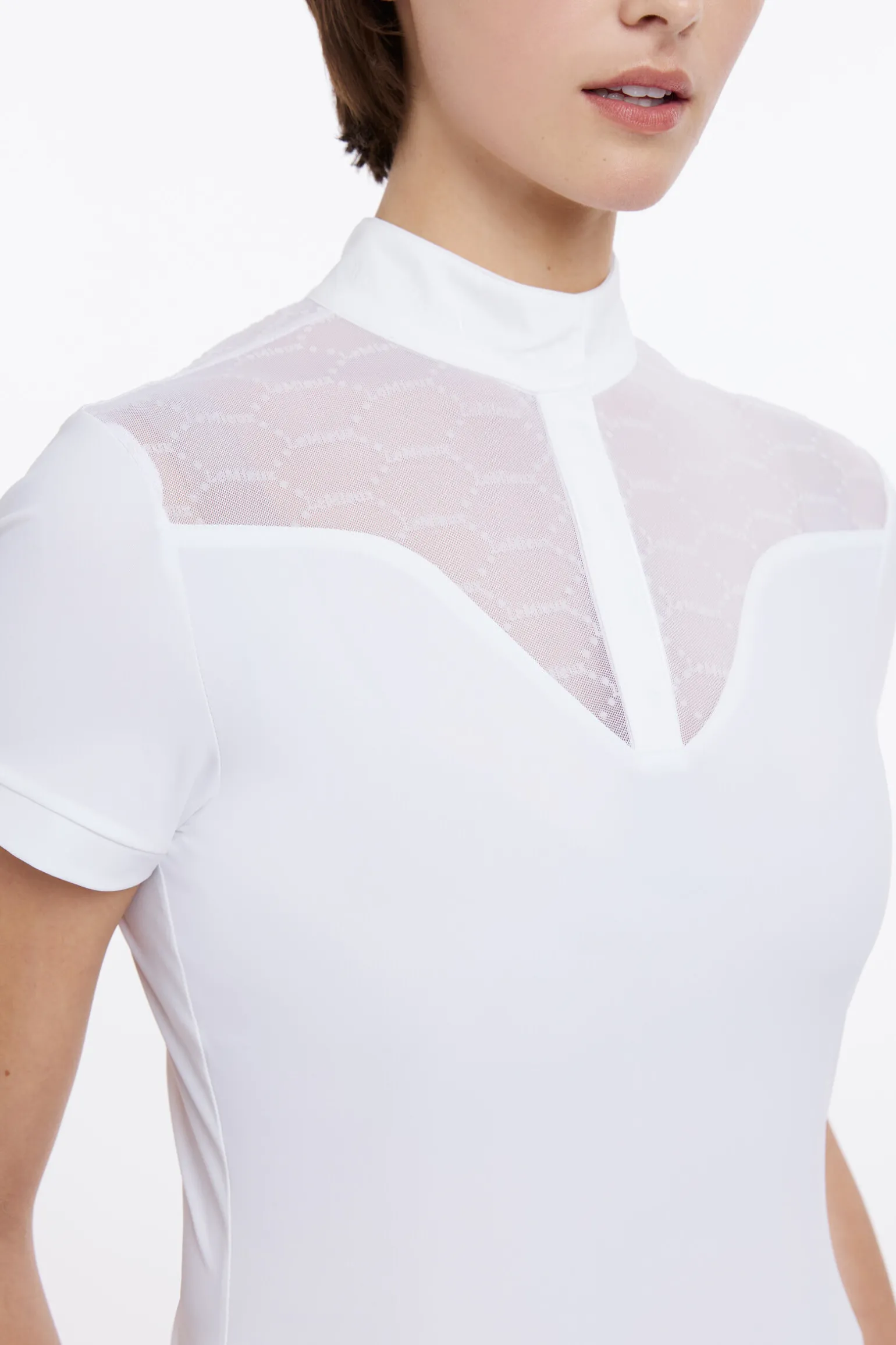 LeMieux Emily kortermet stevneskjorte for kvinner