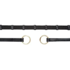 Schockemöhle Sports tøyler dobbel stopp med ringer, tøyler basic Sp