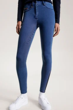 Tommy Hilfiger Equestrian Queens Denim Full Grip Ridebukse