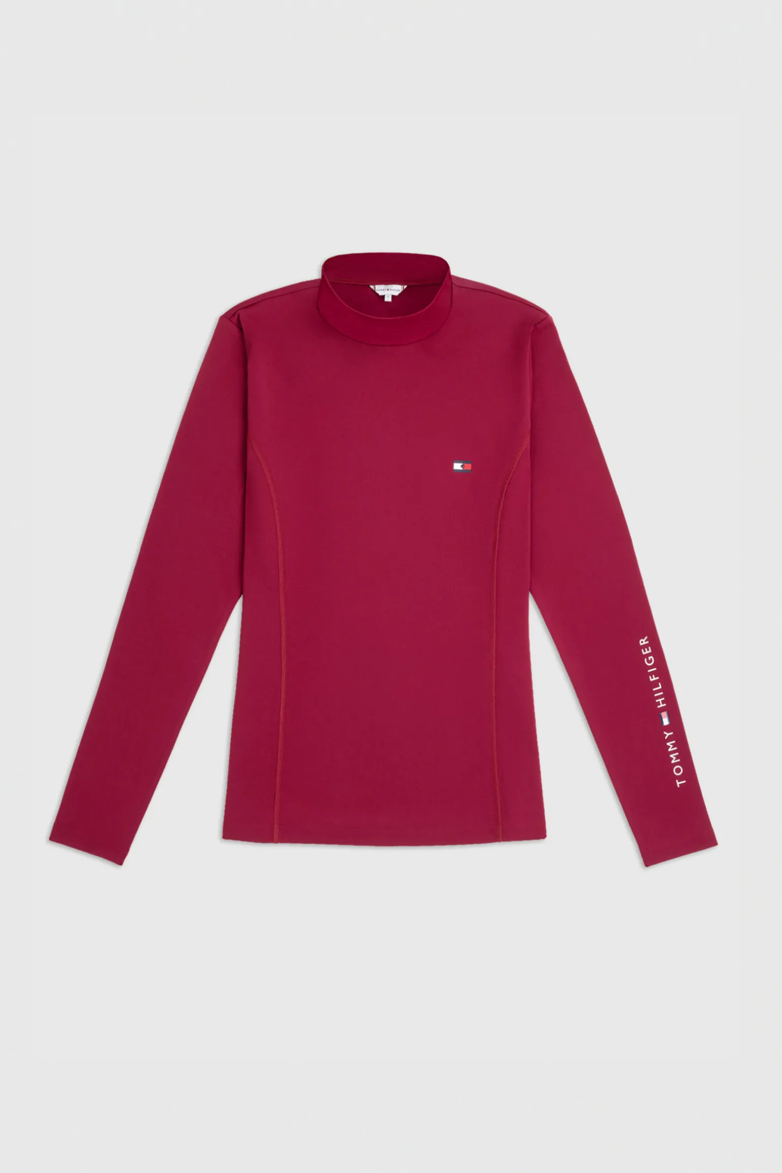 Tommy Hilfiger Equestrian langermet genser med høy hals for kvinner