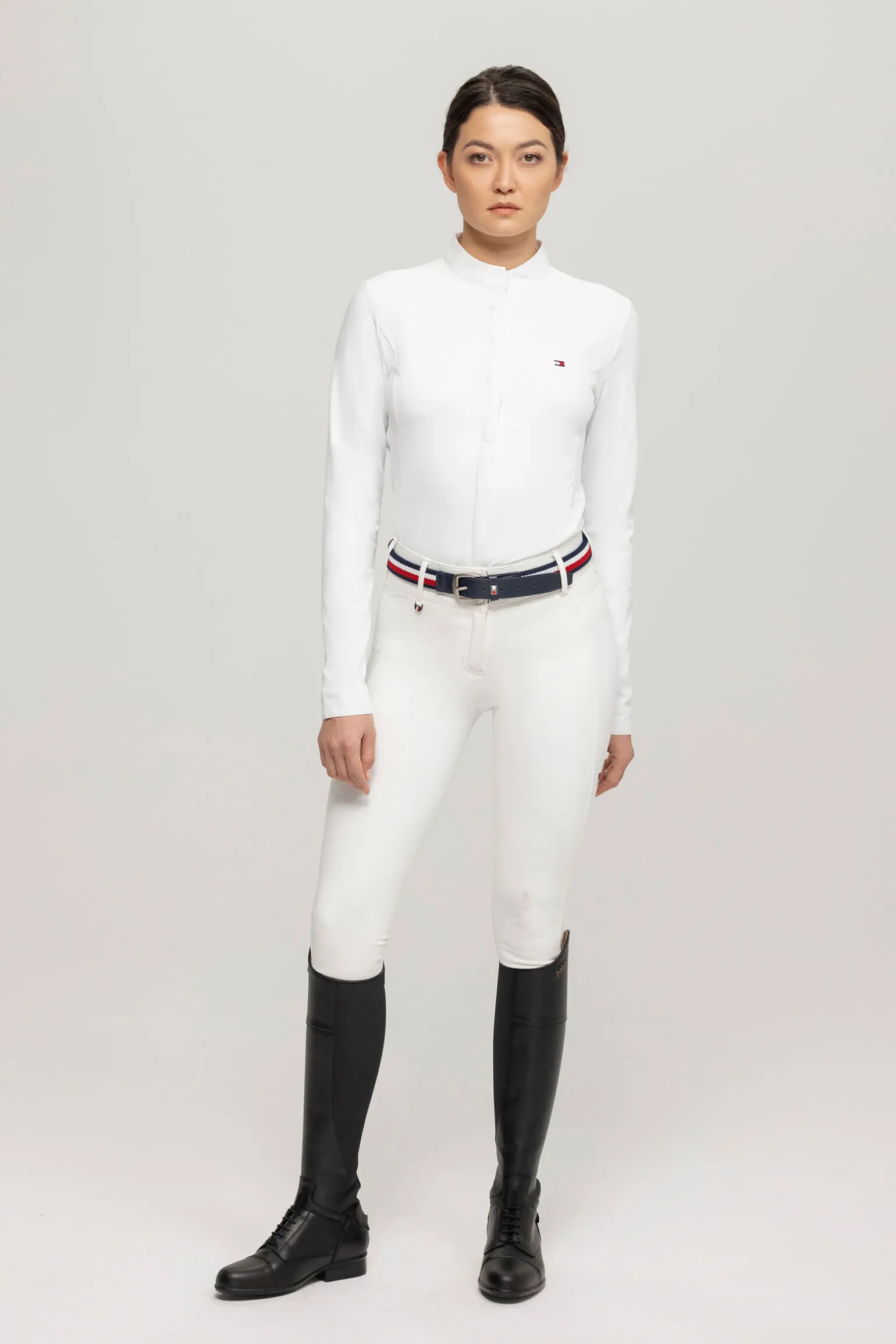 Tommy Hilfiger Equestrian Charlotte dames stevneskjorte med knapper