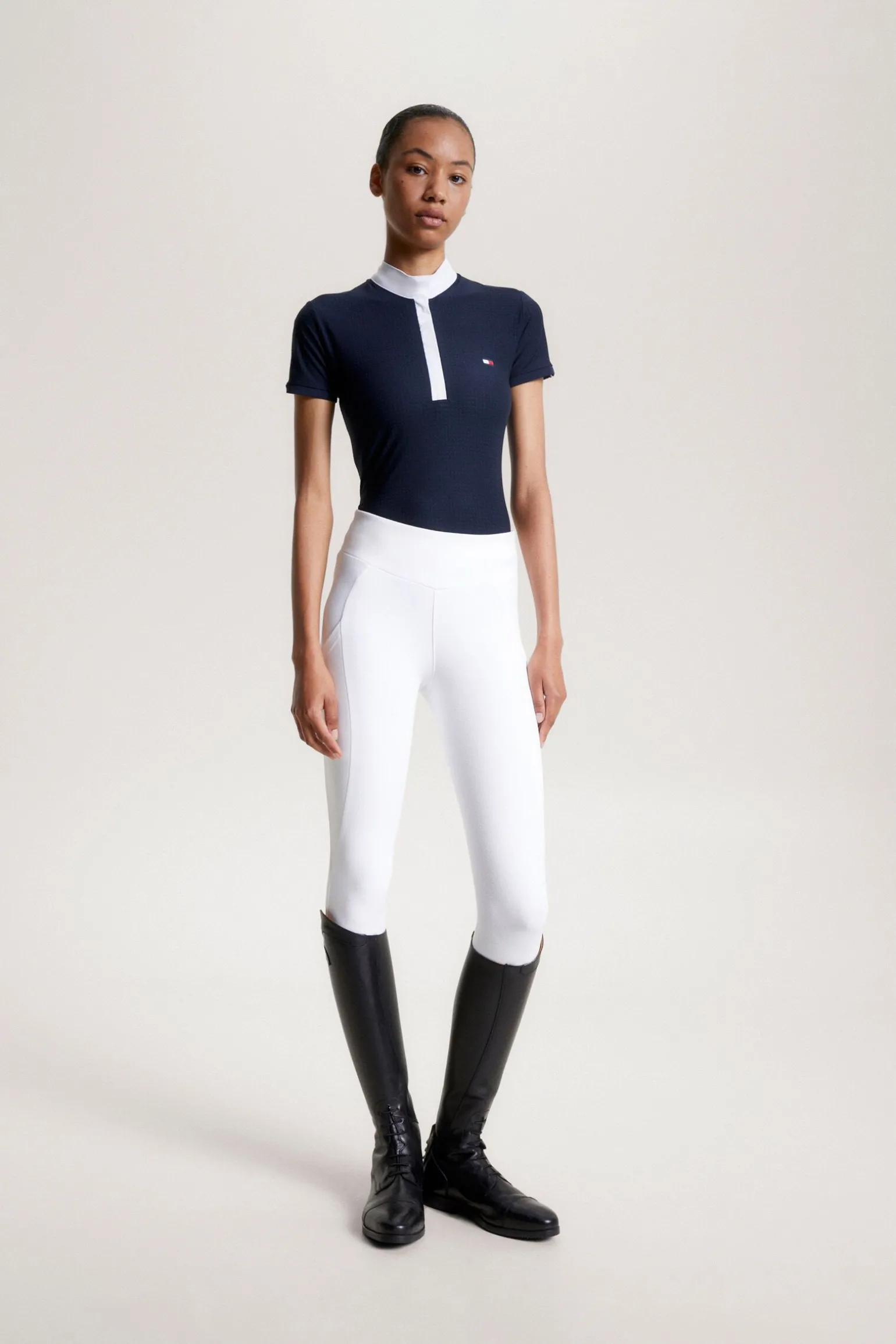 Tommy Hilfiger Equestrian Chelsea Avkjølende Polo-skjorte med korte ermer og logo