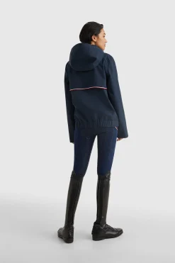 Tommy Hilfiger Equestrian vanntett bomberregnjakke for kvinner