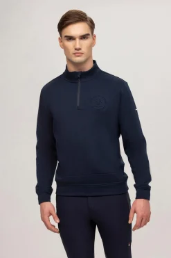 Tommy Hilfiger Equestrian Dallas herre genser med 1/4 glidelås