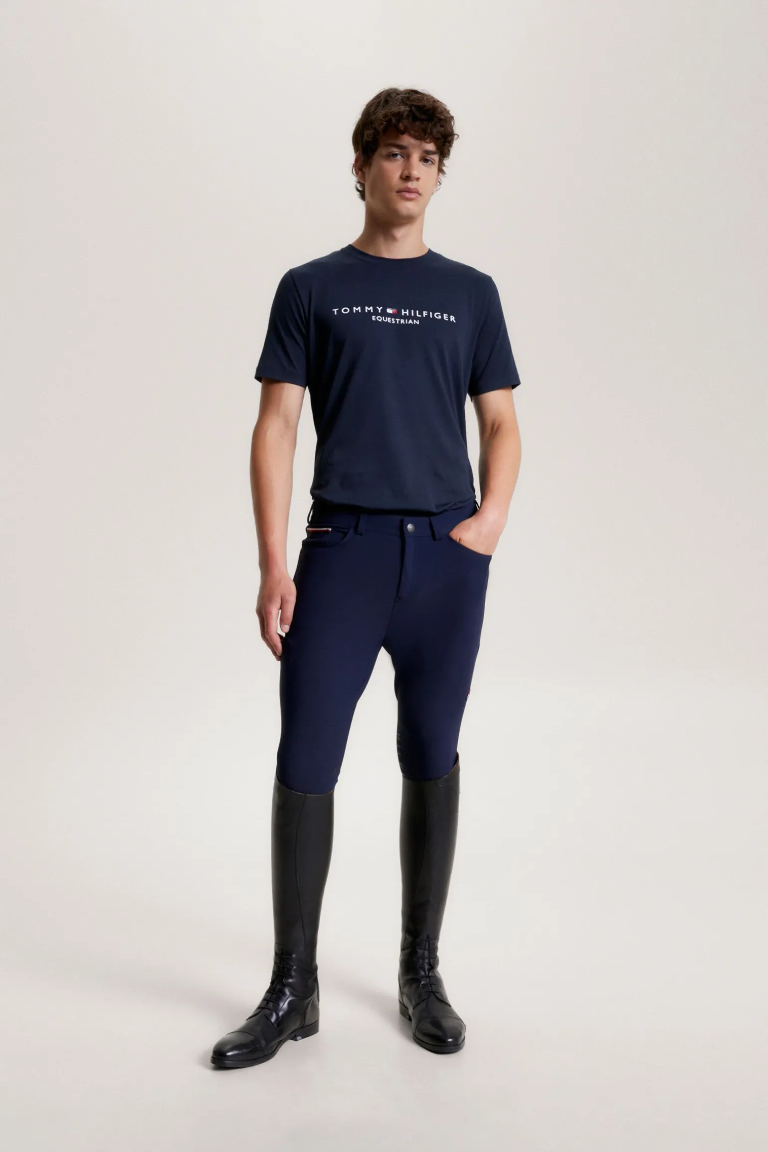 Tommy Hilfiger Equestrian Williamsburg T-skjorte med grafisk trykk og korte ermer